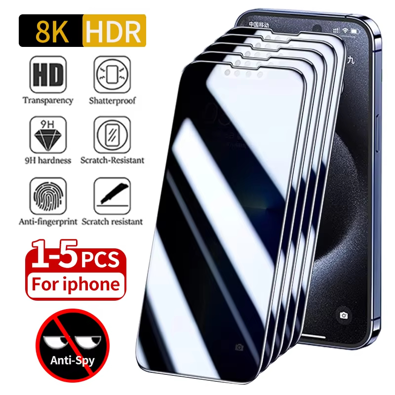 Paper Feel Screen Film - 1-5PCS Privacy Temered Glass For iPhone