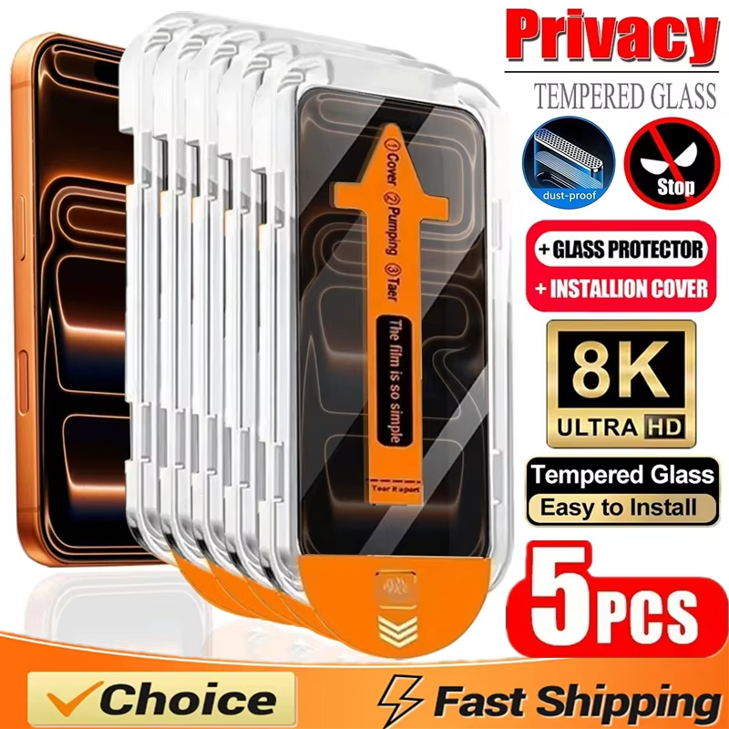 Paper Feel Screen Film - 1/5Pcs Dust Free Install Privacy Tempered