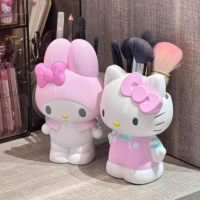 Case With Pencil Holder - Anime Hello Kitty Melody Pen Holder