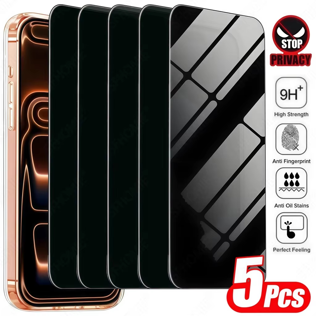 Paper Feel Screen Film - 1-5Pcs Anti-spy Tempered Glass For iPhone