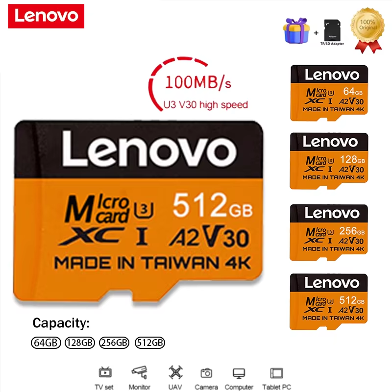Lenovo Secure 512GB SD Cards M - đánh giá và giá Microsd Card Tablet
