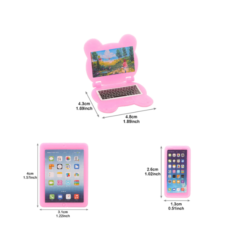 3pcs Dollhouse Mini Item Doll  - đánh giá và giá Tablet Accessories Set
